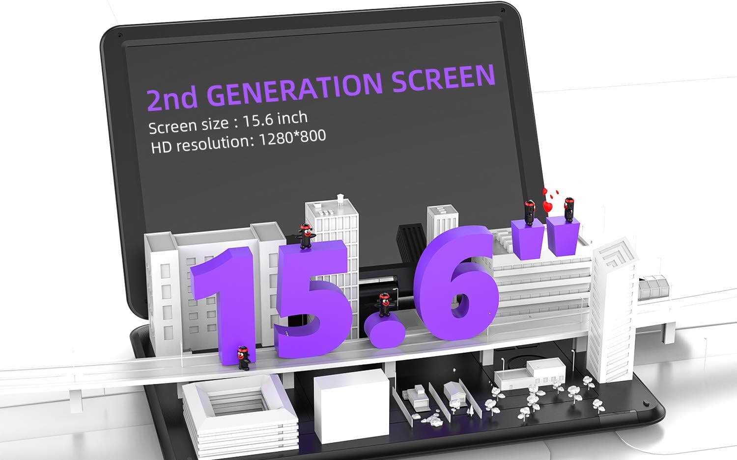 Boifun Portable DVD Player With 15.6-inch HD Rotating Screen