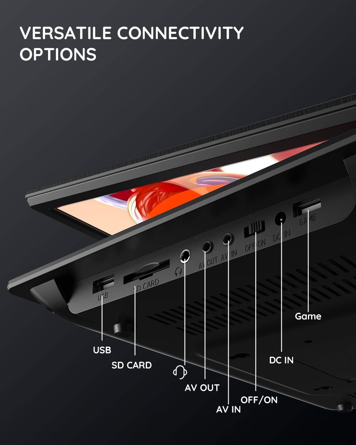 Boifun Portable DVD Player with 14.1" Large HD Screen