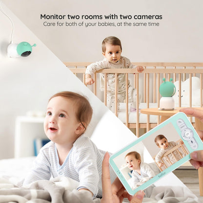 Split-screen baby monitor – perfect for twins & multiple kids