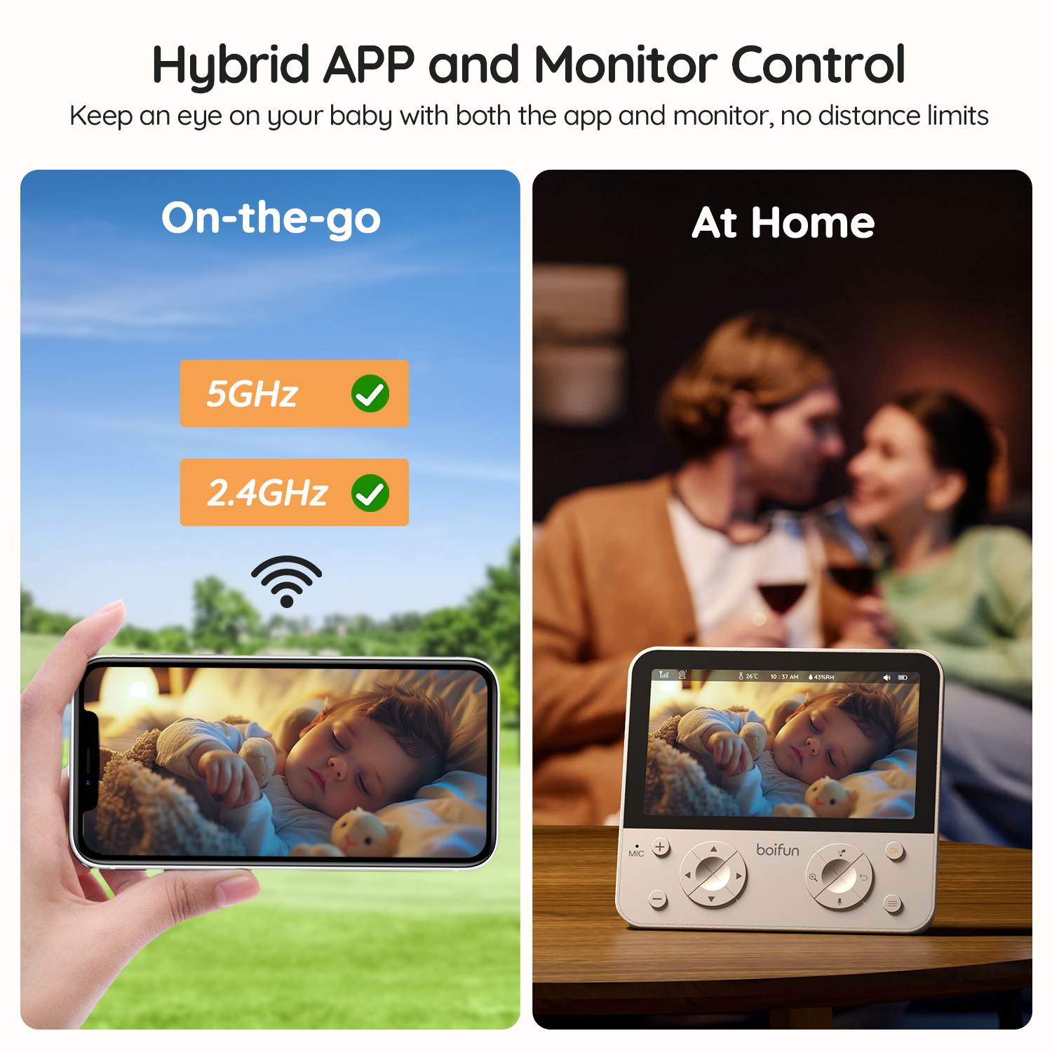 BOIFUN Baby Monitor 4TM With Face Covering Detection（Pre-Sale）